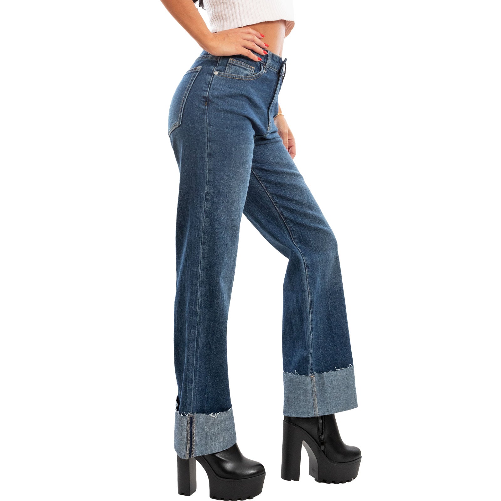 immagine-4-toocool-jeans-risvolto-vita-alta-boyfriend-baggy-rm2330