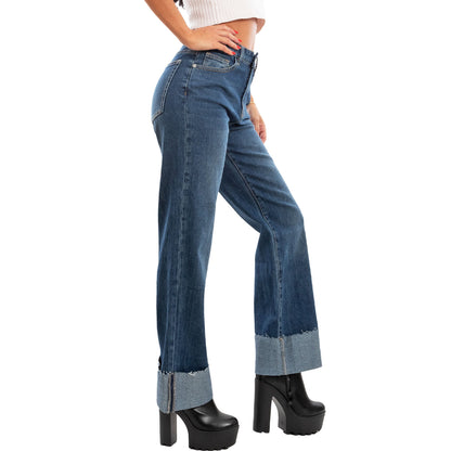 immagine-4-toocool-jeans-risvolto-vita-alta-boyfriend-baggy-rm2330