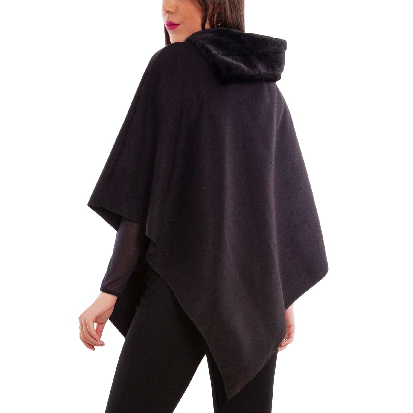 toocool mantella donna poncho panno vb 2991