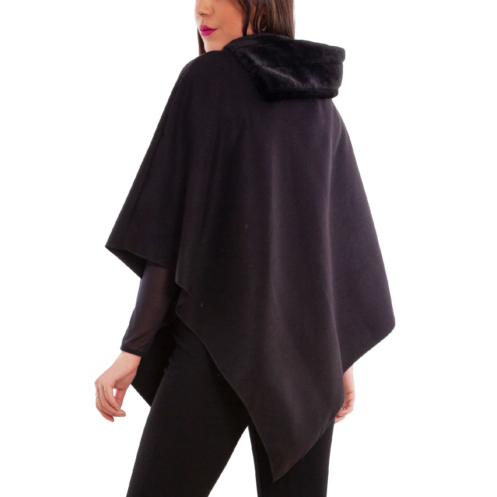 toocool mantella donna poncho panno vb 2991