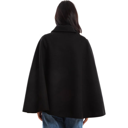 toocool mantellina poncho donna elegante bottoni dorati cape a portafoglio vb 5693