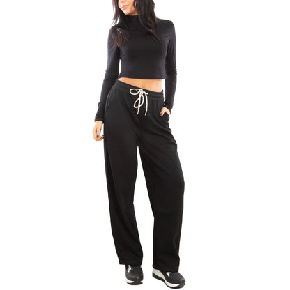 toocool pantaloni tuta donna sportivi casual toocool yv3870 nero s