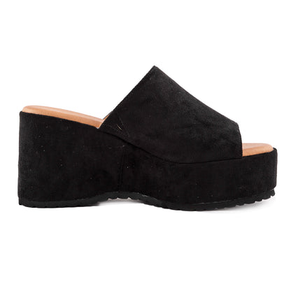 toocool sabot donna sandali scamosciati zeppa flatform hd055 181