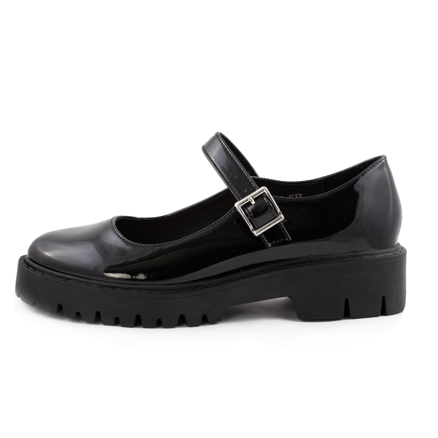 toocool scarpe mary jane donna vernice suola carrarmato chunky mocassini cinturino fibbia tacco largo toocool 2719 1 nero 36
