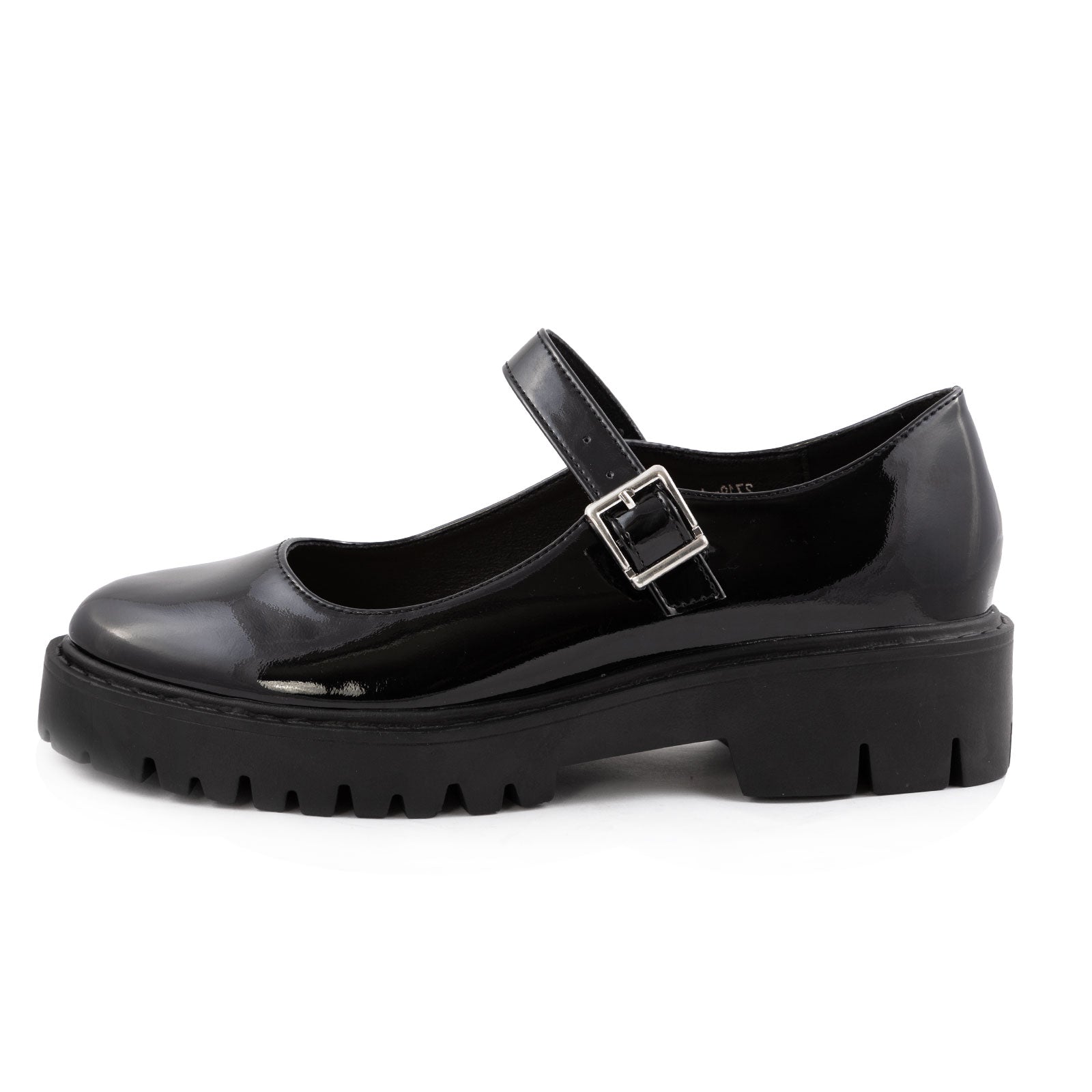 toocool scarpe mary jane donna vernice suola carrarmato chunky mocassini cinturino fibbia tacco largo toocool 2719 1 nero 36