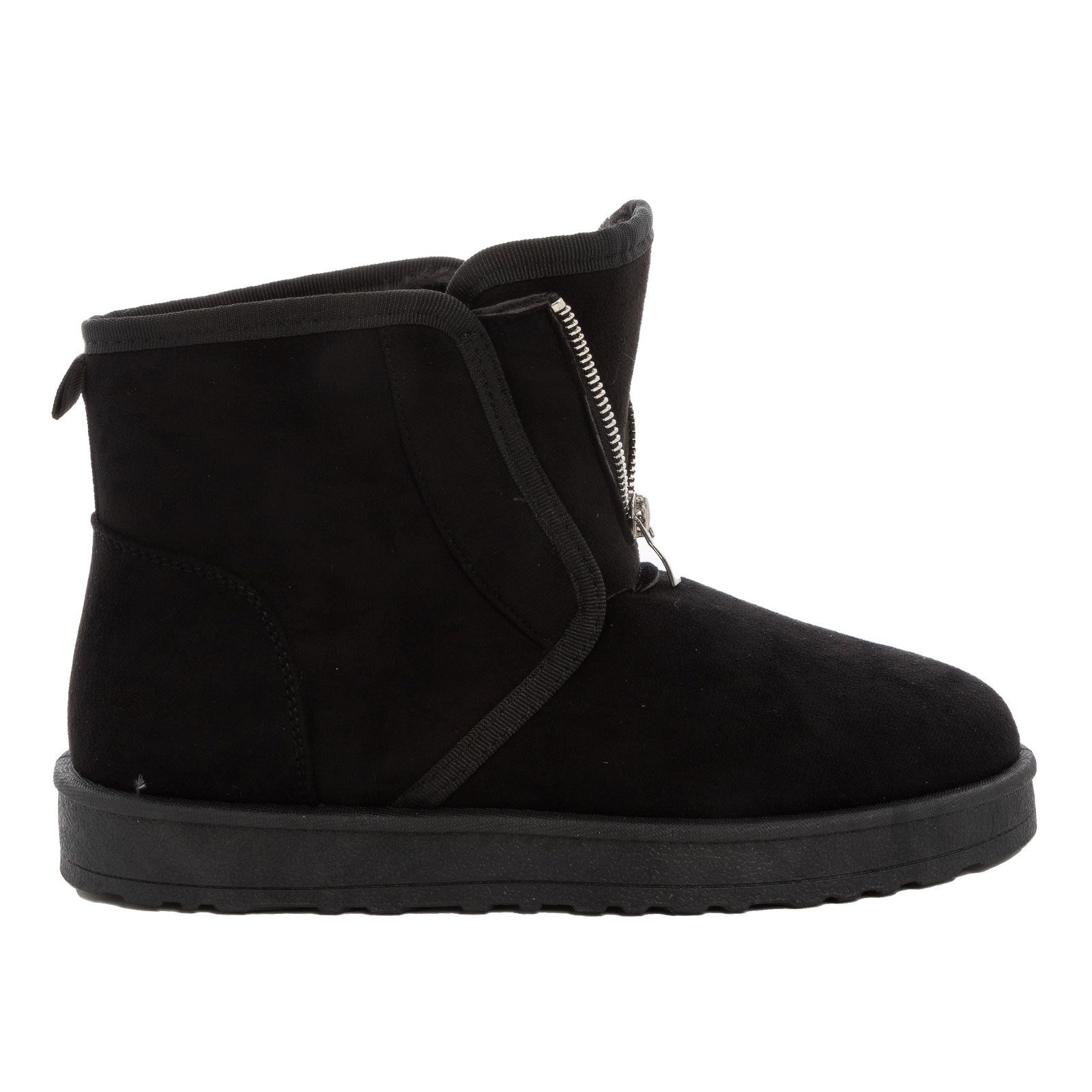 toocool scarponcini invernali uomo chiusura zip stivaletti caldi foderati in pelliccia sintetica tronchetti comodi toocool nu7709 nero 41