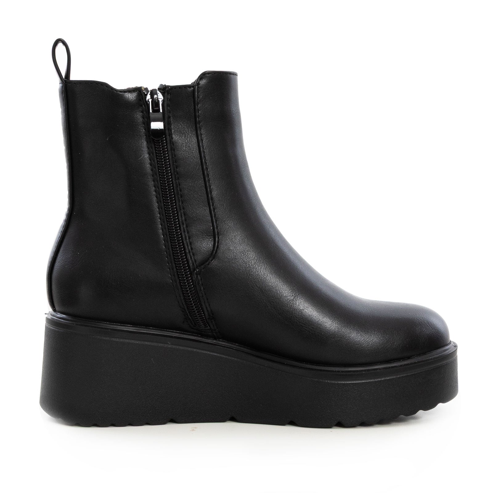 toocool stivali chelsea donna stivaletti alla caviglia elastici slip on zeppa toocool xg110 nero 36