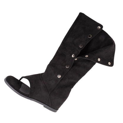 toocool stivali gladiatore donna scamosciati infradito tacco interno wz688 151