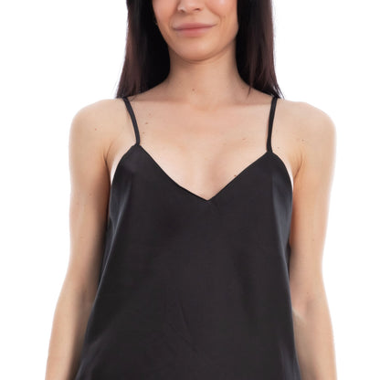 toocool top donna sottogiacca raso elegante spalline sottili canotta toocool vi 3994 nero taglia unica