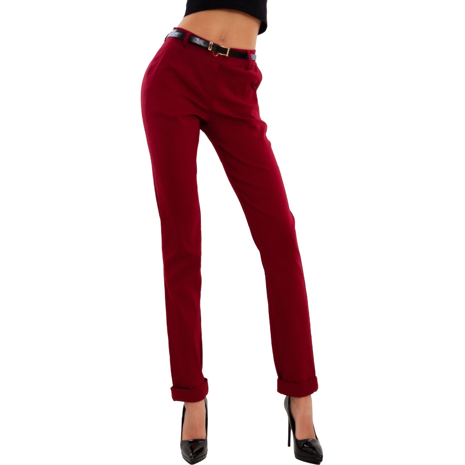 toocool pantaloni donna classici eleganti as 28251