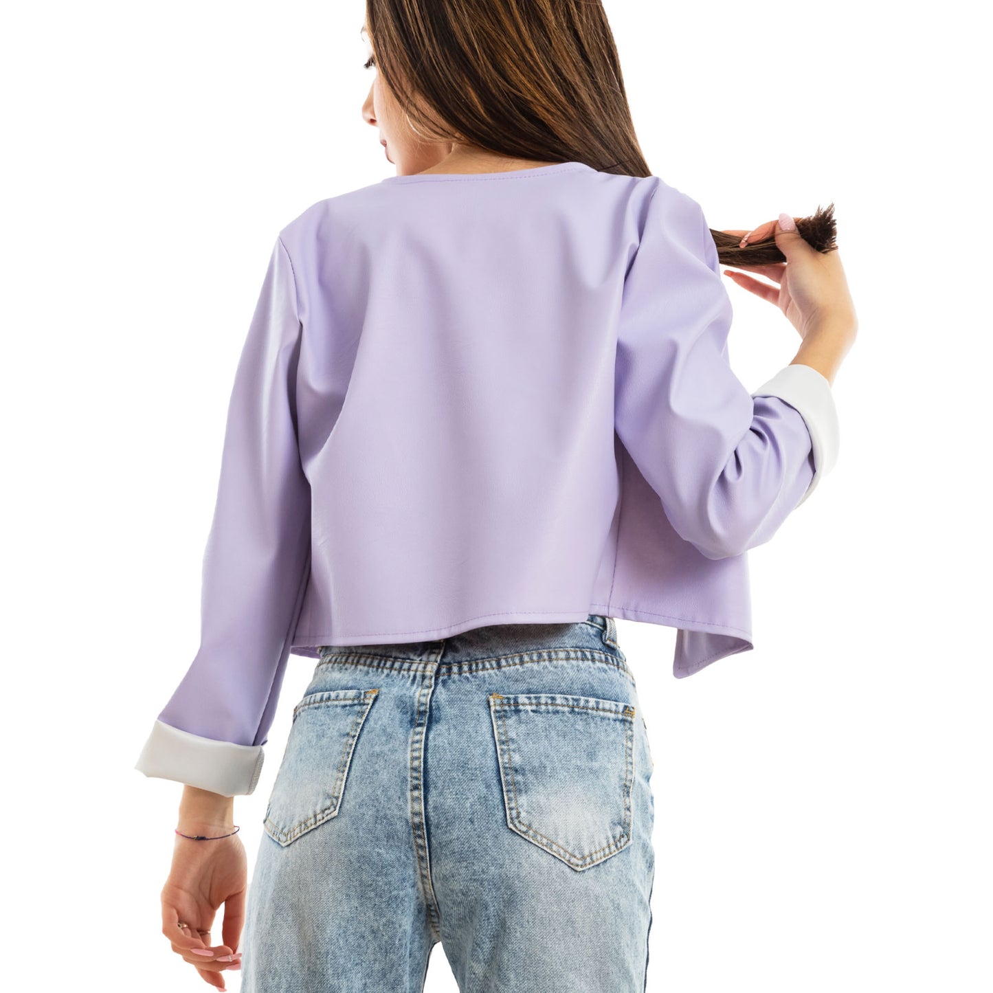 toocool giacca donna corta ecopelle jl 7860