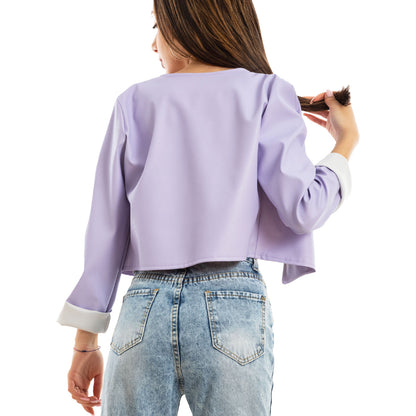 toocool giacca donna corta ecopelle jl 7860