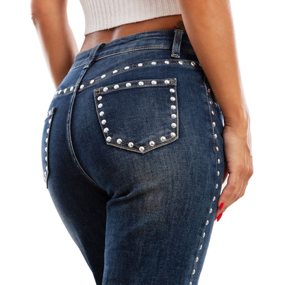 immagine-5-toocool-jeans-borchie-denim-palazzo-bootcut-vita-alta-fx-1222