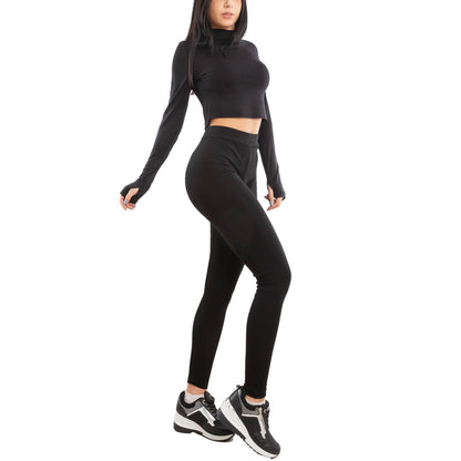 toocool leggings aderenti pantaloni donna cotone elasticizzato sportivi fitness palestra toocool x2945ab