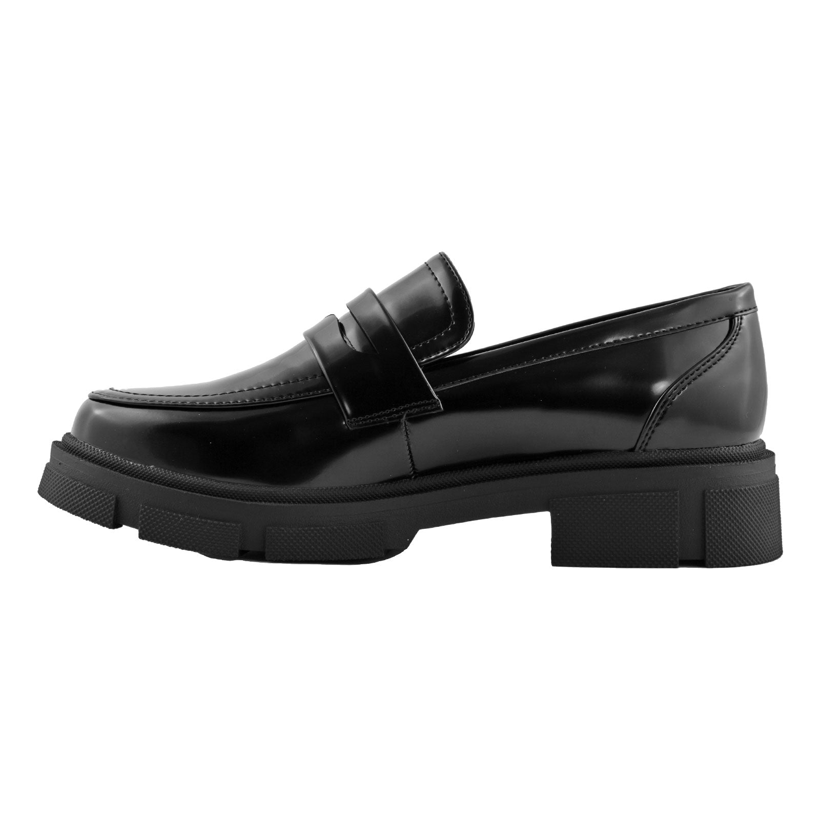 toocool mocassini donna platform con suola carrarmato scarpe penny loafer in similpelle lucida con tacco largo toocool ch2231