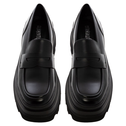 toocool mocassini flatform donna pelle sintetica scarpe chunky suola carrarmato alta loafer platform slip on toocool yl257 nero 36