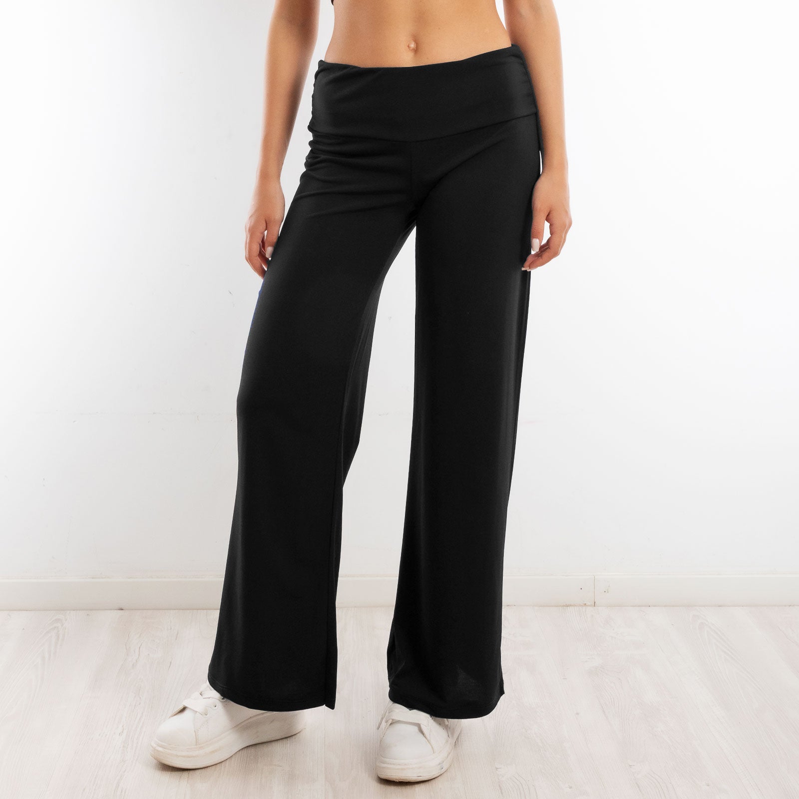 toocool pantaloni donna sportivi vita alta yoga palestra morbidi elasticizzati toocool vi 5396 nero s