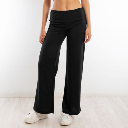 toocool pantaloni donna sportivi vita alta yoga palestra morbidi elasticizzati toocool vi 5396 nero s