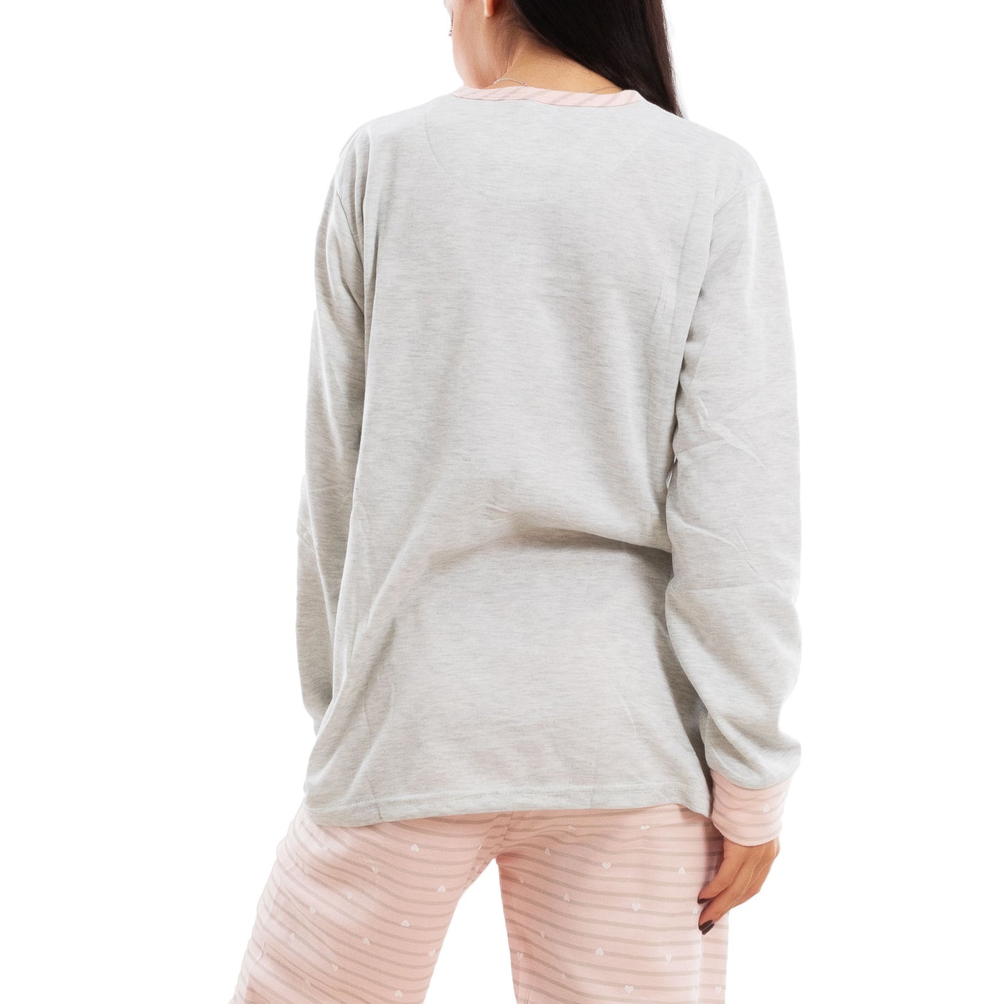 toocool pigiama donna invernale felpato gatti maniche lunghe caldo cotone pantaloni toocool f5678 grigio m