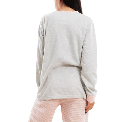 toocool pigiama donna invernale felpato gatti maniche lunghe caldo cotone pantaloni toocool f5678 grigio m