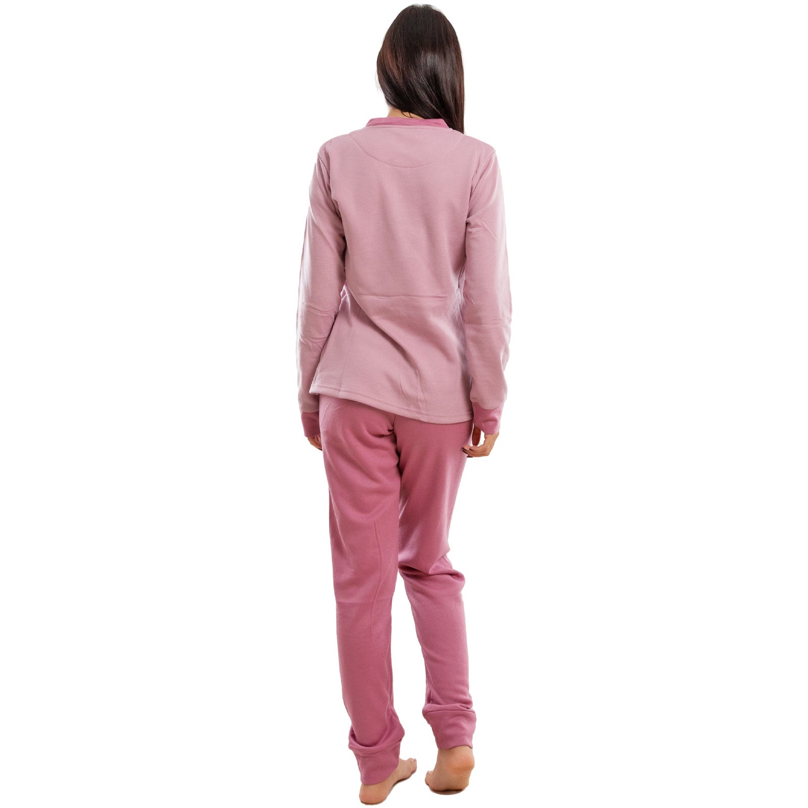 toocool pigiama donna invernale felpato orsetto orso maniche lunghe caldo cotone toocool d8369 rosa s