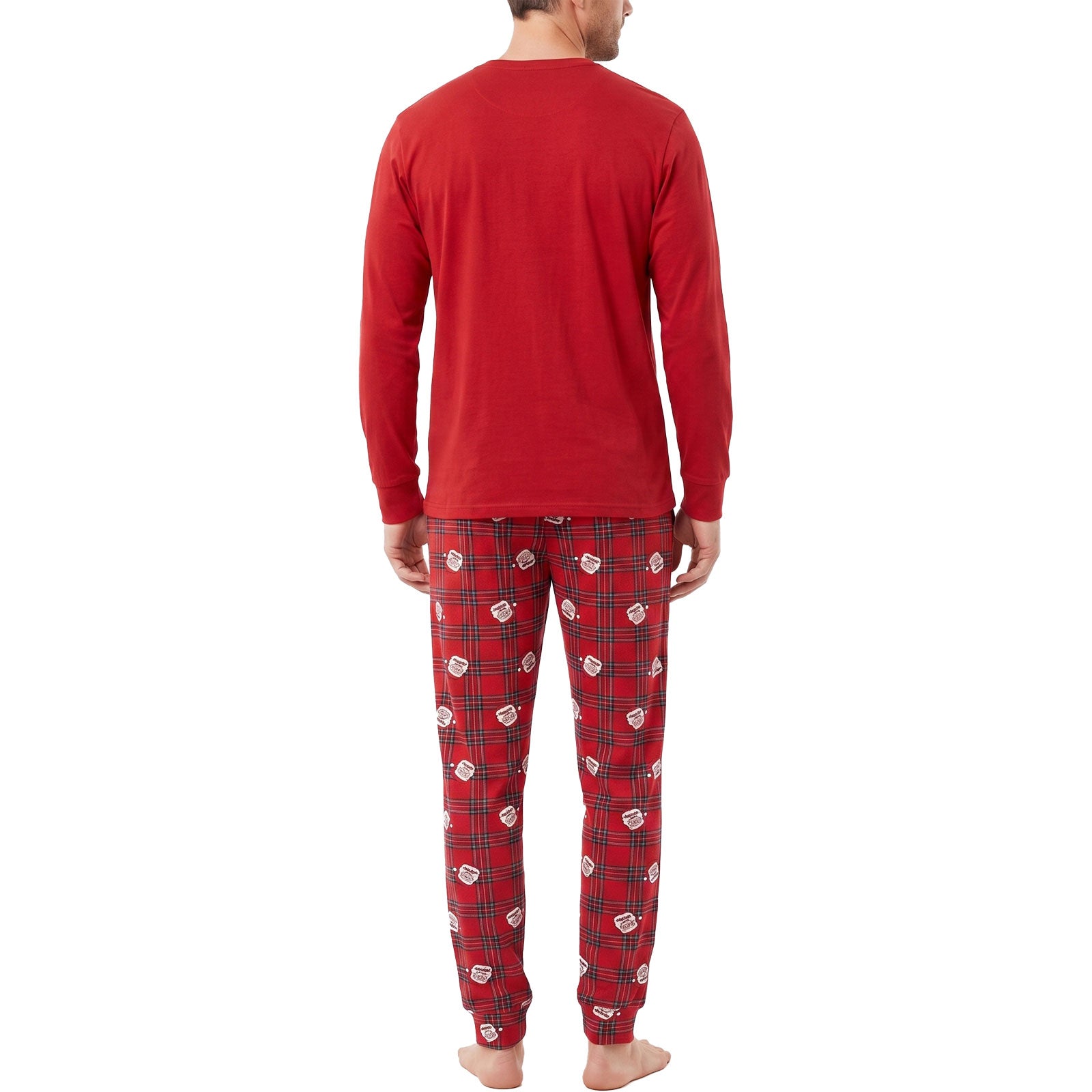 toocool pigiama uomo natalizio felpato due pezzi toocool d6436 rosso m