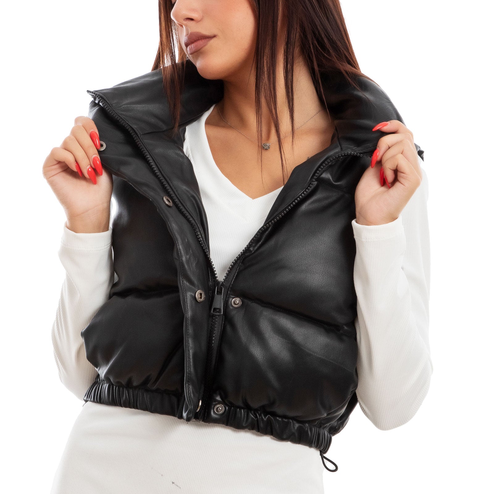 immagine-5-toocool-piumino-crop-smanicato-gilet-imbottito-vi-23212