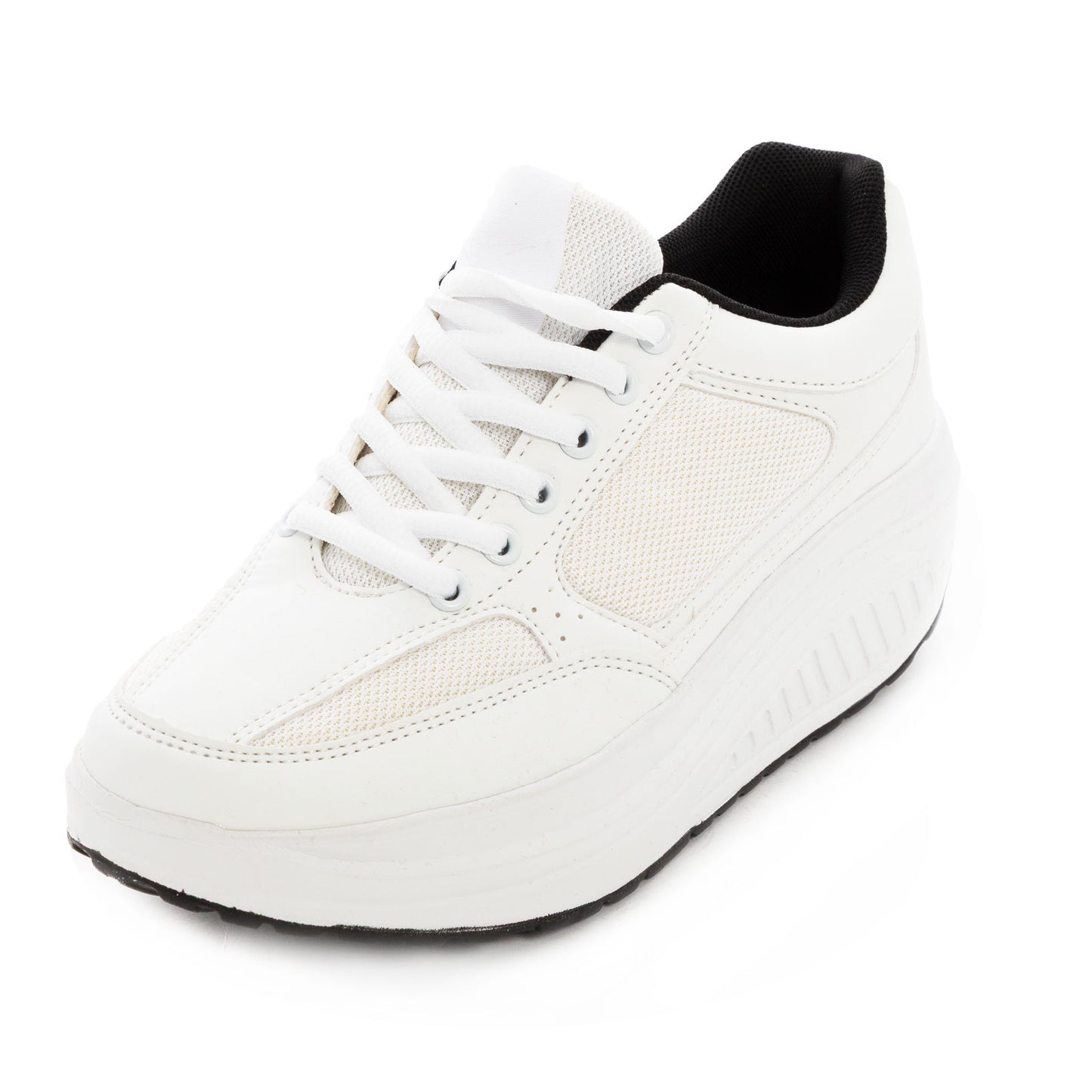 toocool scarpe ginnastica dimagranti donna suola oscillante antiscivolo fitness camminata leggere confortevoli toocool sd1618 nerofuxia 36