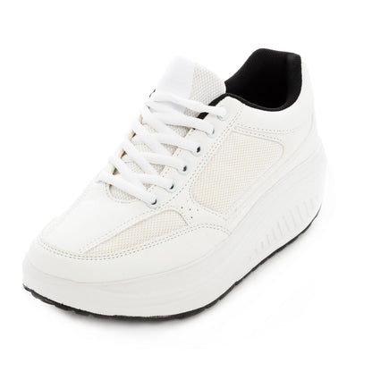 toocool scarpe ginnastica dimagranti donna suola oscillante antiscivolo fitness camminata leggere confortevoli toocool sd1618 nerofuxia 36