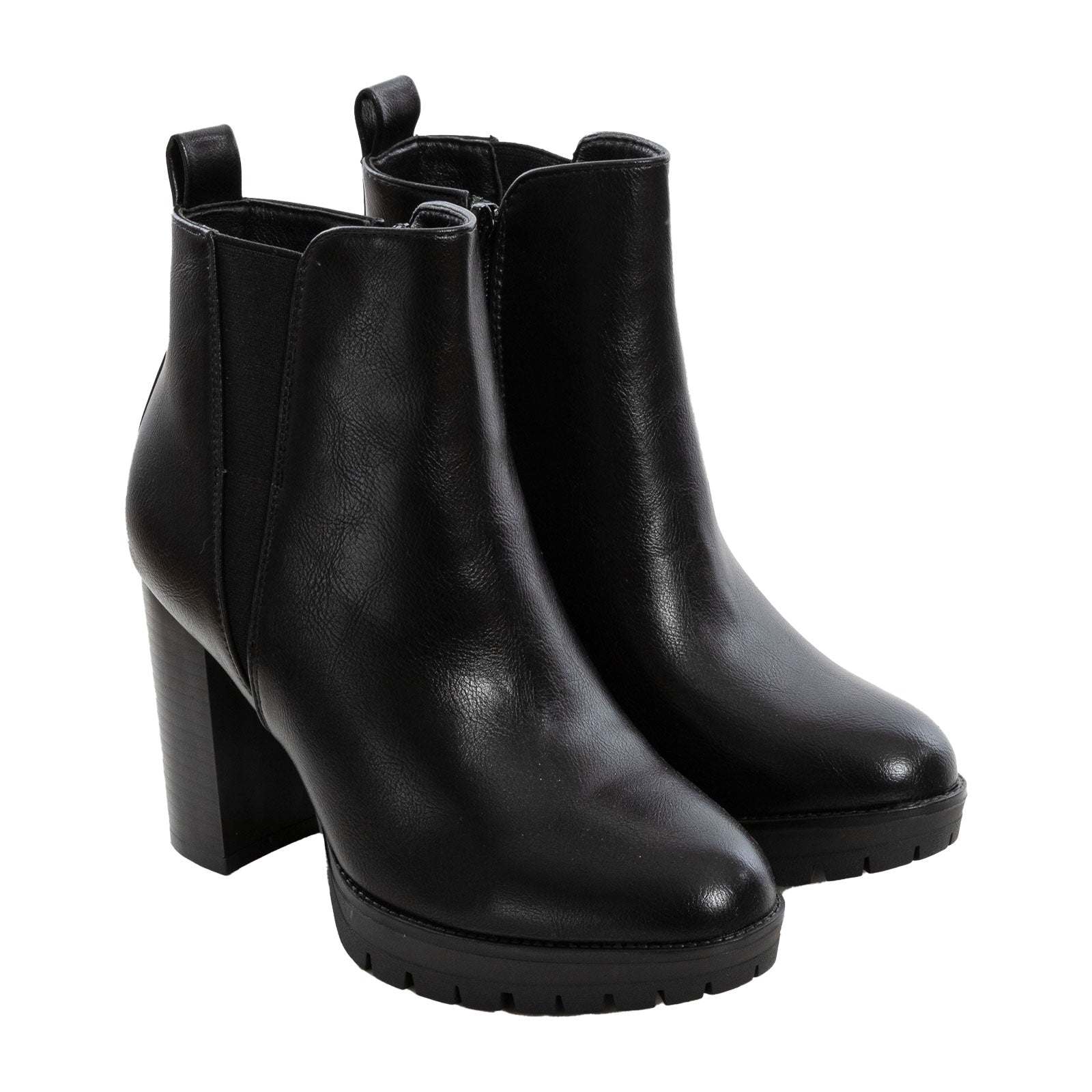 toocool stivaletti donna alla caviglia con tacco largo e plateau tronchetti fascia elastica chelsea toocool ax18686 11