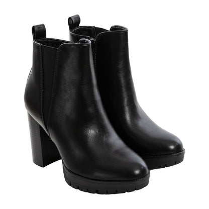 toocool stivaletti donna alla caviglia con tacco largo e plateau tronchetti fascia elastica chelsea toocool ax18686 11