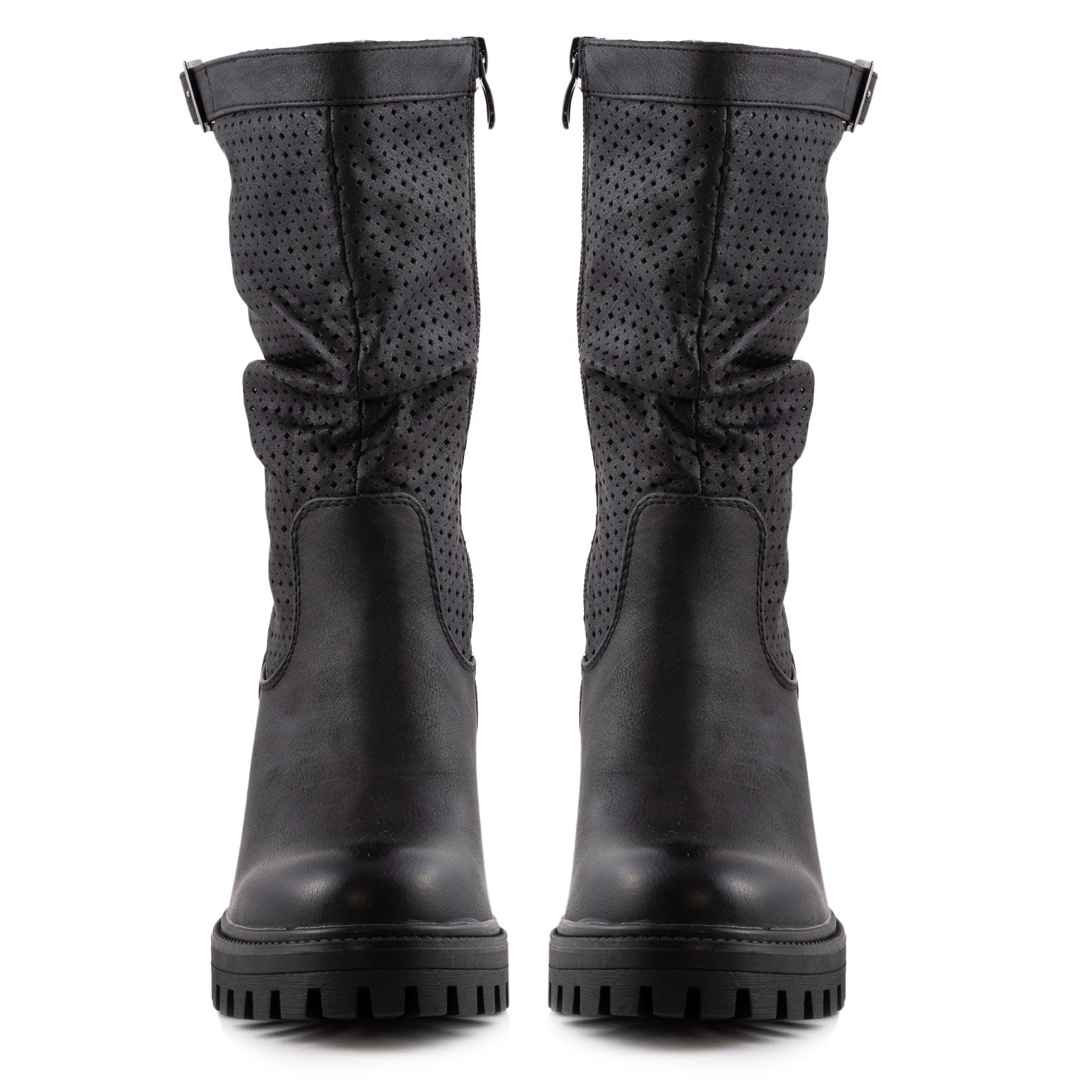 Stivali Donna Traforati Biker G675 – Toocool