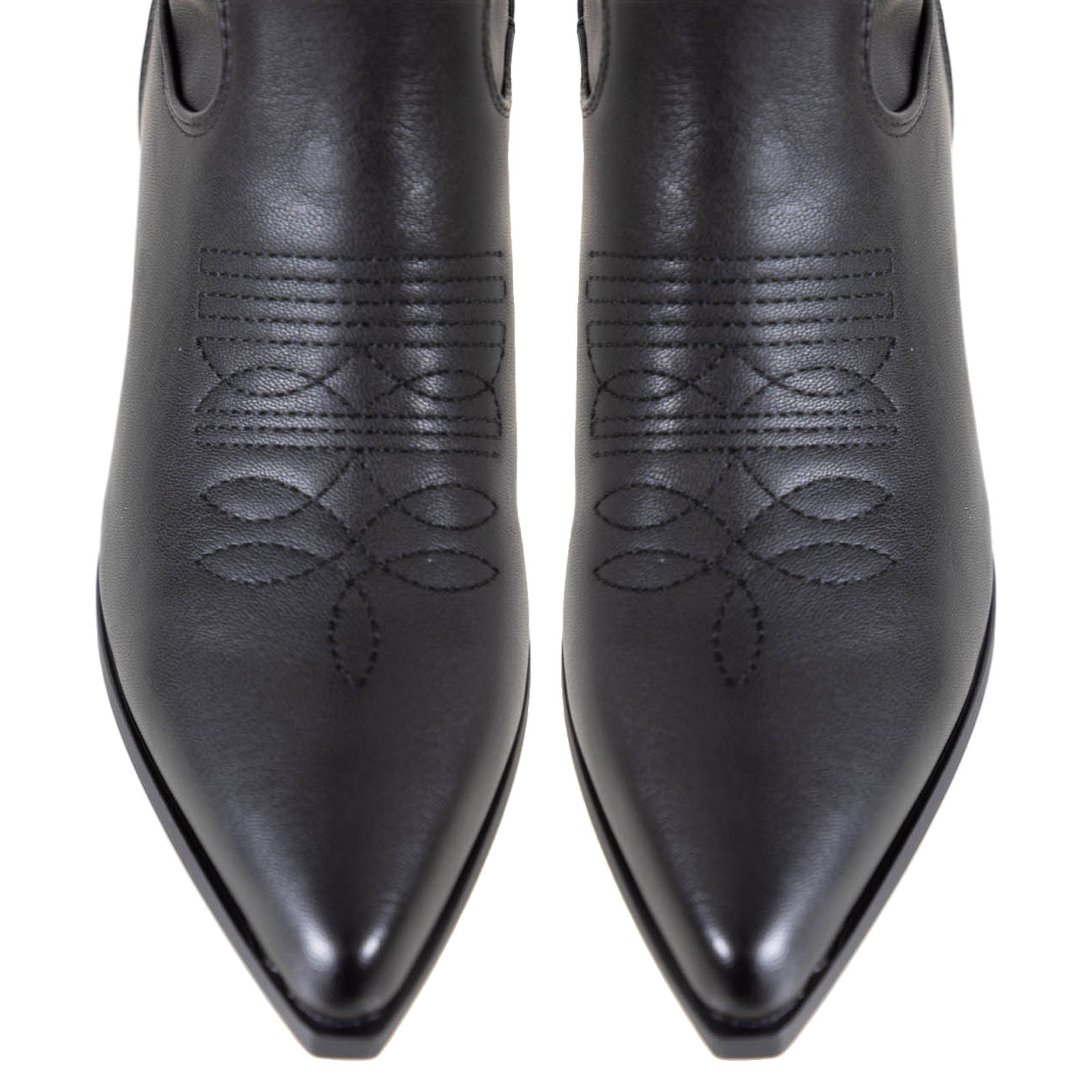 toocool stivali texani al ginocchio estivi e autunnali con ricami e intagli traforati punta allungata stile boho chic country toocool g720 nero 36