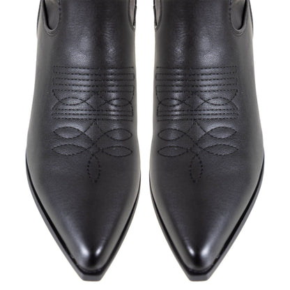 toocool stivali texani al ginocchio estivi e autunnali con ricami e intagli traforati punta allungata stile boho chic country toocool g720 nero 36