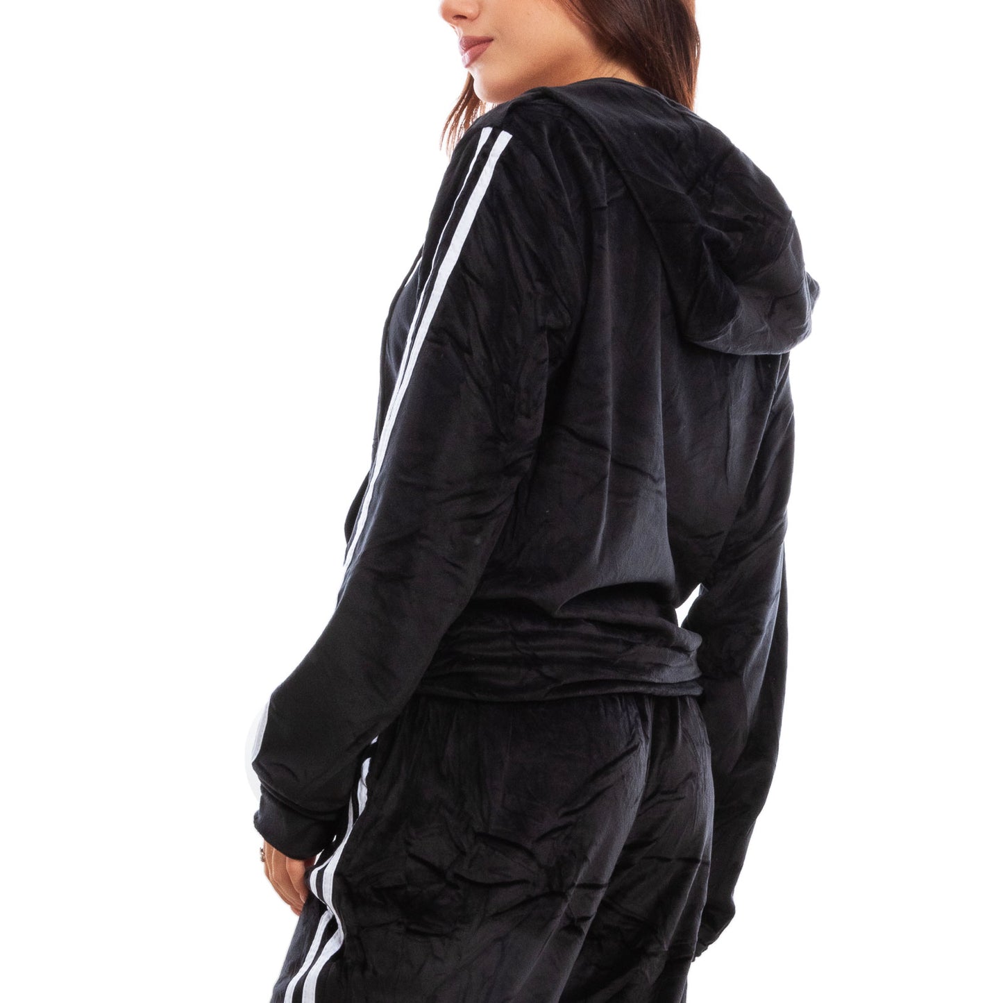 immagine-5-toocool-tuta-sportiva-donna-velour-velluto-ciniglia-cappuccio-be-8502