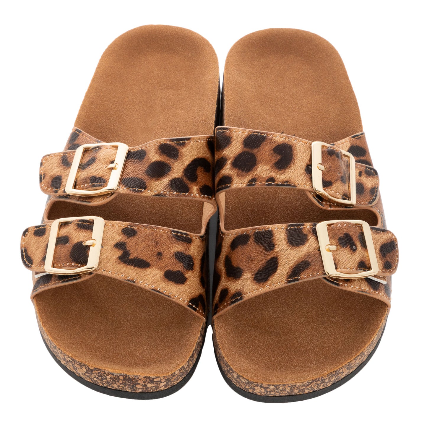 toocool ciabatte donna leopardate plantare anatomico sandali regolabili doppia fascia con fibbie dorate sabot estivi toocool p3284 leopardato 36