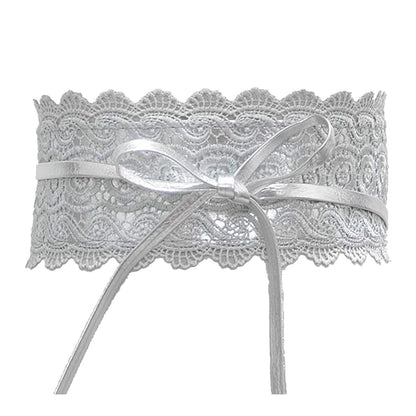 toocool cintura donna fascia larga pizzo obi fusciacca elegante lacci similpelle regolabile per cerimonie toocool zsp 7 nero taglia unica