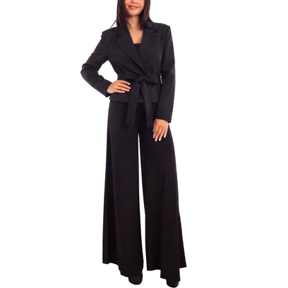 toocool giacca donna sfoderata elegante cintura coprispalle toocool vi 56210 nero taglia unica