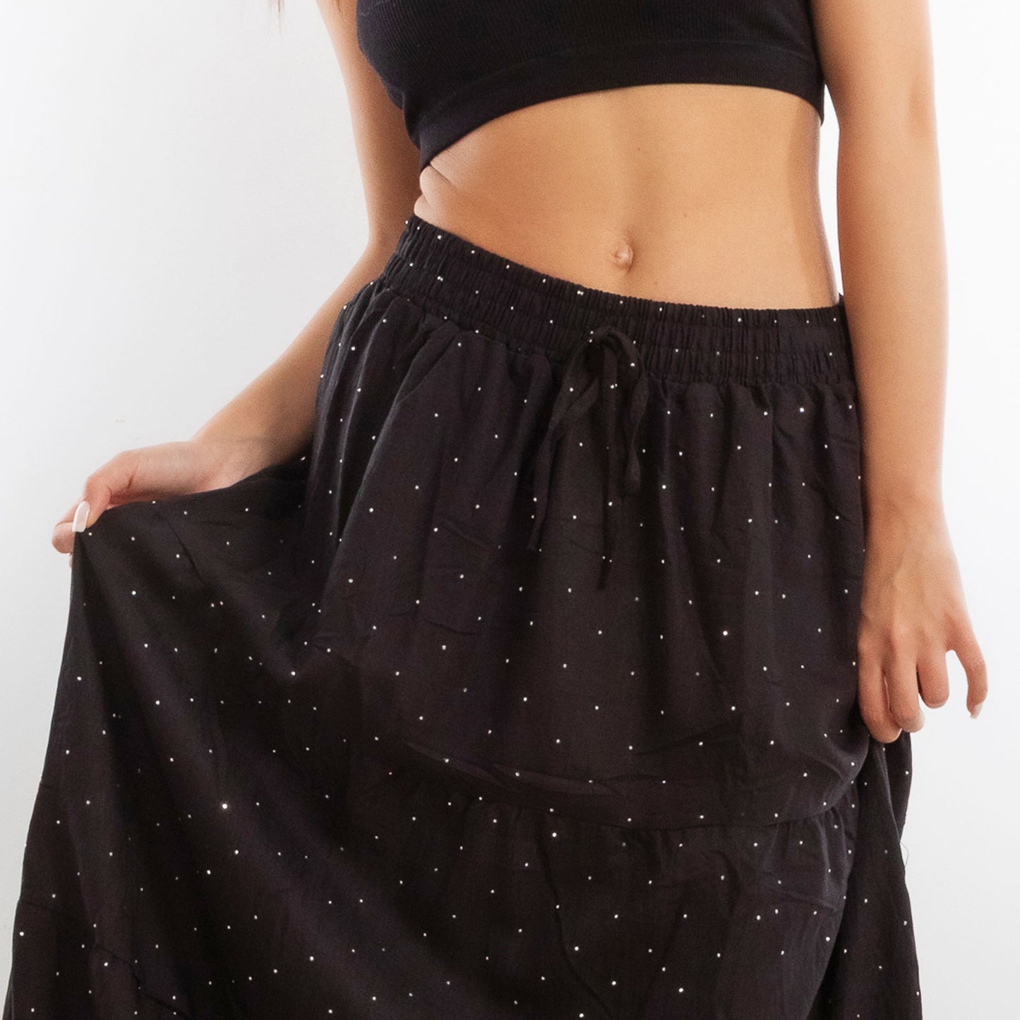 toocool gonna donna lunga leggera strass boho chic estiva balze yh78083