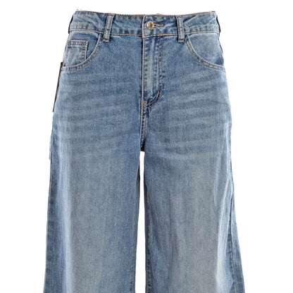 toocool jeans baggy donna ampi con glitter argento toocool tf8039 blu 42
