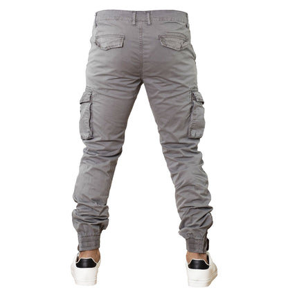 toocool pantaloni cargo uomo elasticizzati casual con tasche laterali cotone toocool oy23 13 nero 28tg 42