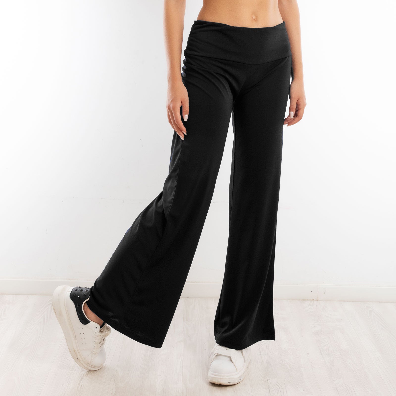 toocool pantaloni donna sportivi vita alta yoga palestra morbidi elasticizzati toocool vi 5396 nero s