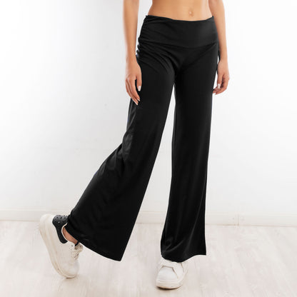 toocool pantaloni donna sportivi vita alta yoga palestra morbidi elasticizzati toocool vi 5396 nero s