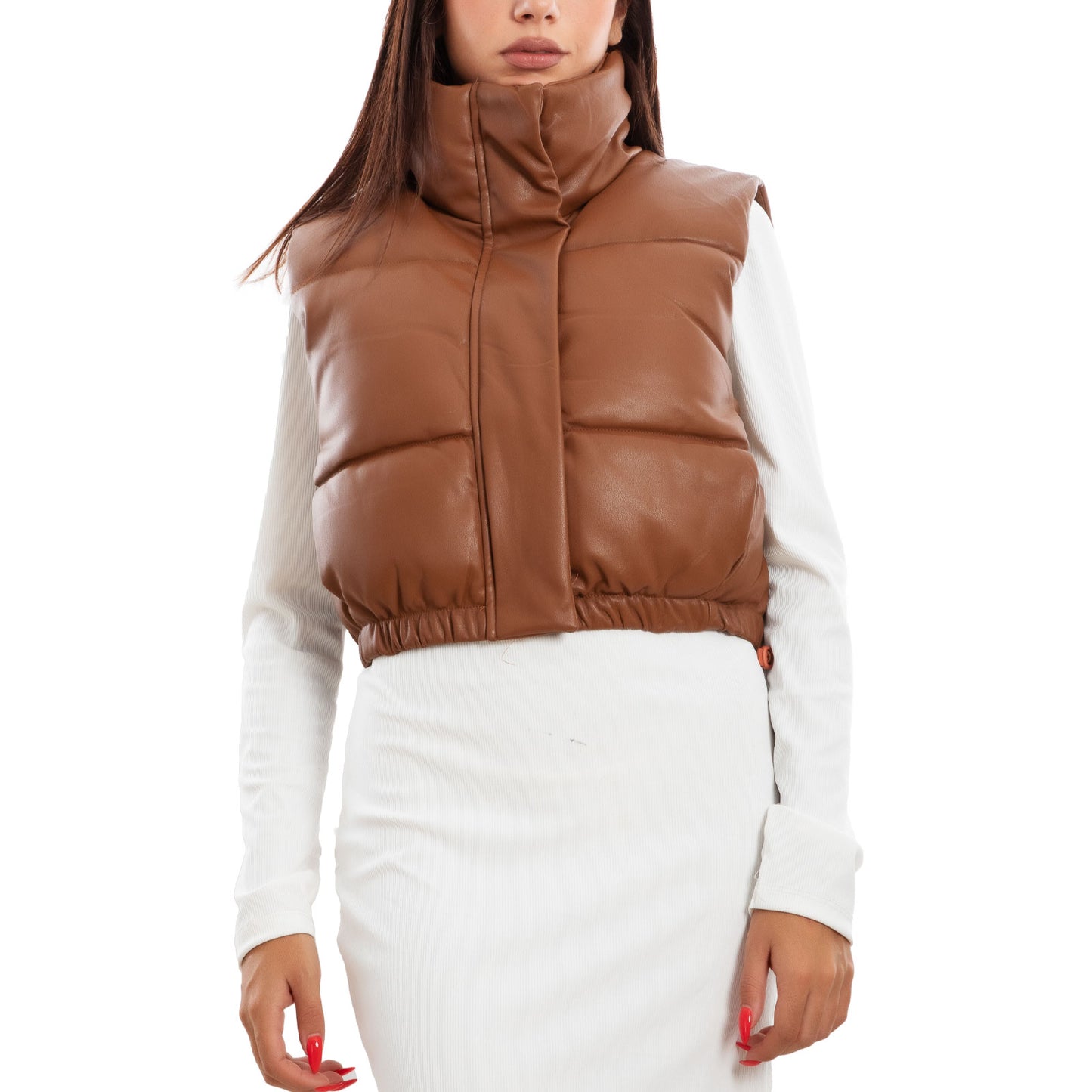 immagine-6-toocool-piumino-crop-smanicato-gilet-imbottito-vi-23212