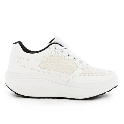 toocool scarpe ginnastica dimagranti donna suola oscillante antiscivolo fitness camminata leggere confortevoli toocool sd1618 nerofuxia 36