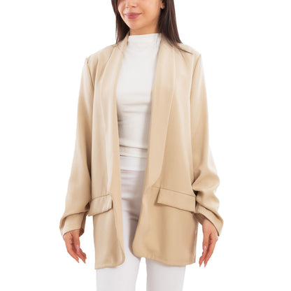 toocool blazer donna elegante sfoderato oversize giacca leggera aperta casual manica lunga toocool vi 7415 nero sl