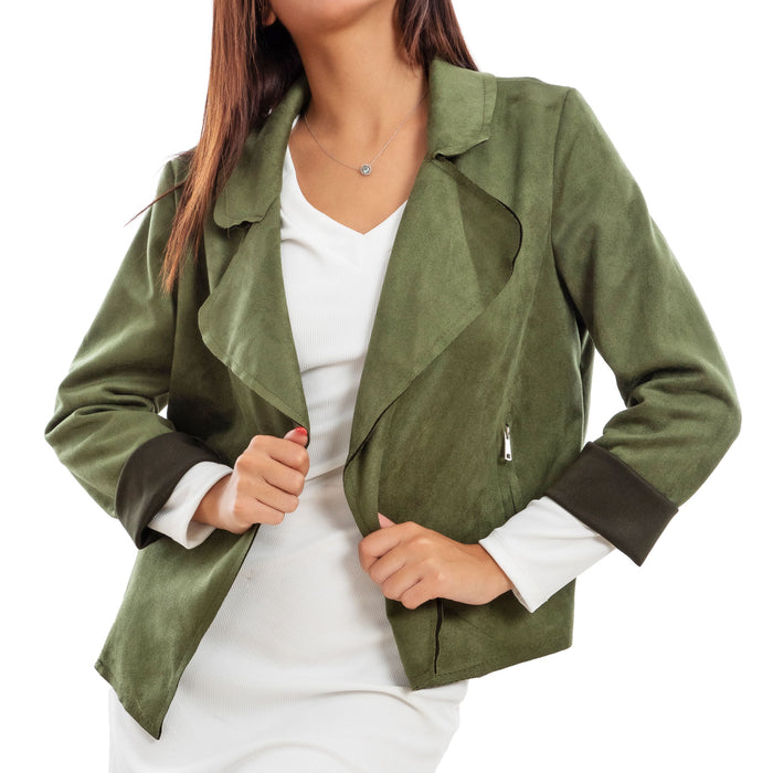 immagine-7-toocool-giacca-donna-scamosciata-blazer-coprispalle-vb-5560