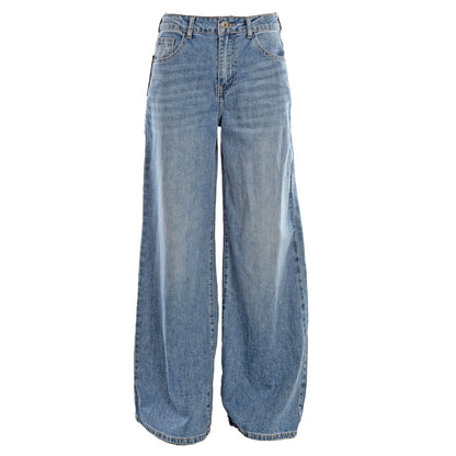 toocool jeans baggy donna ampi con glitter argento toocool tf8039 blu 42