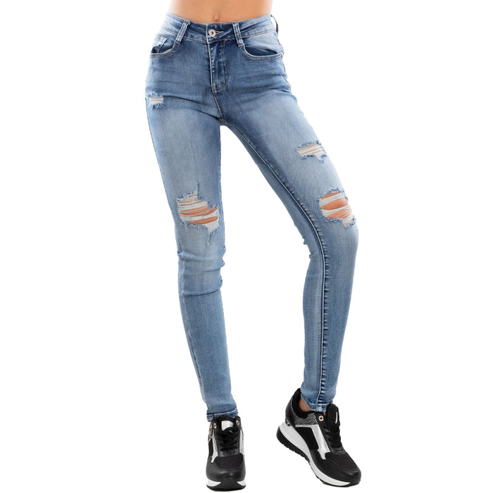 immagine-7-toocool-jeans-donna-pantaloni-skinny-denim-strappi-np-5069