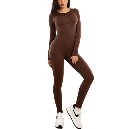 toocool jumpsuit overall sportiva donna aderente tuta intera yoga fitness push up elasticizzata palestra pilates toocool s90019 nero sm